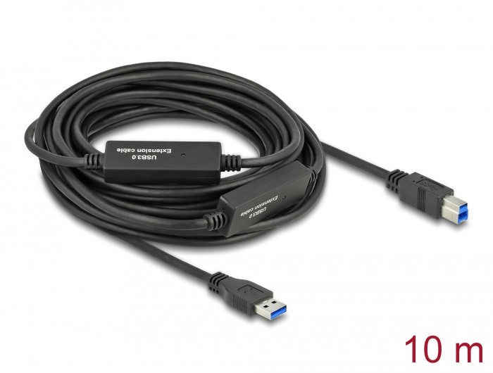 Delock Aktives USB 3.2 Gen 1 Kabel USB Typ-A zu USB Typ-B 10 m #1 