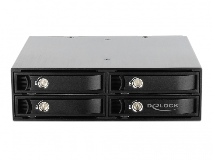 Delock 5.25″ Wechselrahmen für 4 x 2.5″ U.2 NVMe SSD mit abschließbaren Trays #2 
