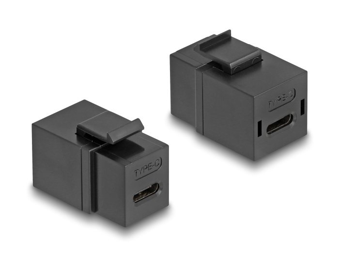Delock Keystone Modul USB 2.0 Type-C™ Buchse zu Buchse schwarz #1 