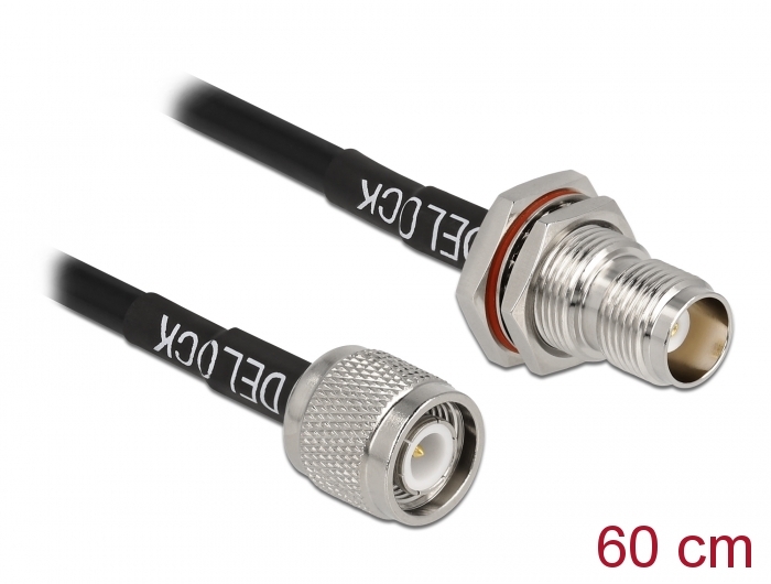Delock Antennenkabel TNC Stecker zu TNC Buchse RG-58 60 cm #1 