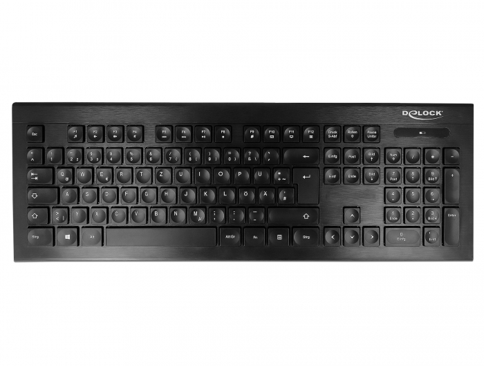 Delock USB Tastatur 2,4 GHz kabellos schwarz (Water-Drop ) #3 