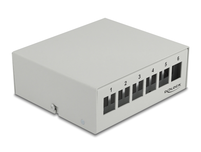 Delock Keystone Patchpanel 6 Port grau #5 