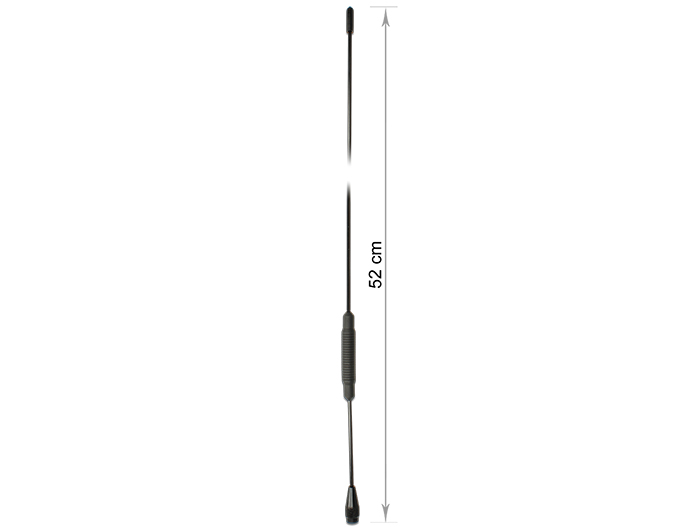 Delock TETRA BOS Antenne 380 - 410 MHz M6 Innengewinde 2,5 dBi 51,8 cm omnidirektional starr Schraubmontage outdoor schwarz #1 