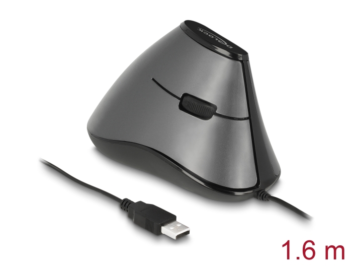 Delock Ergonomische optische 5-Tasten vertikal USB Maus #1 