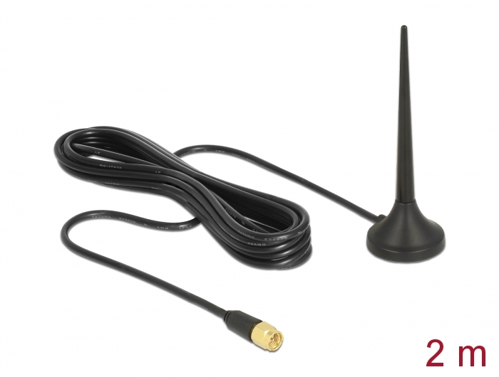 Delock LTE / GSM / UMTS Antenne SMA Stecker 3 dBi 2m #2 