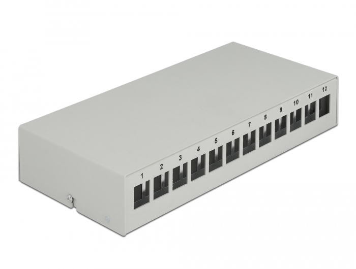 Delock Keystone Patchpanel 12 Port grau #1 