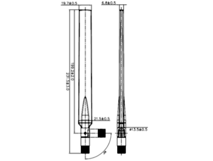 Delock LTE Antenne SMA Stecker 0 - 4 dBi omnidirektional drehbar mit Kippgelenk weiß #9 