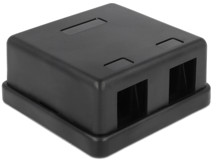 Delock Keystone Leergehäuse 2 Port schwarz #3 