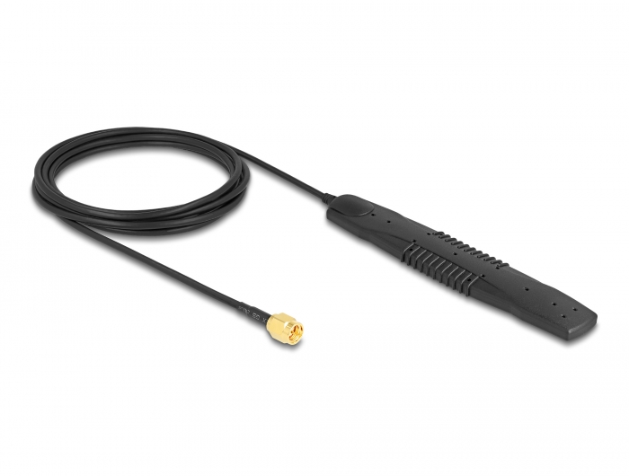 Delock 5G LTE, WLAN Antenne SMA Stecker 2,5 dBi omnidirektional starr schwarz Klebemontage #2 