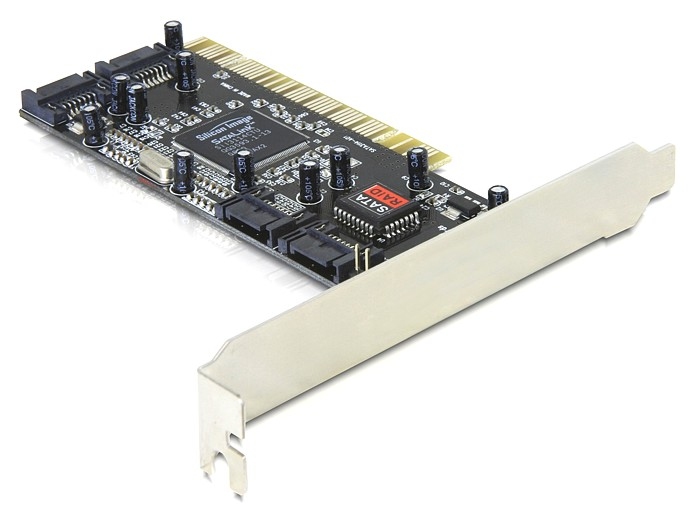 Delock PCI Karte > 4 x intern SATA mit RAID #1 