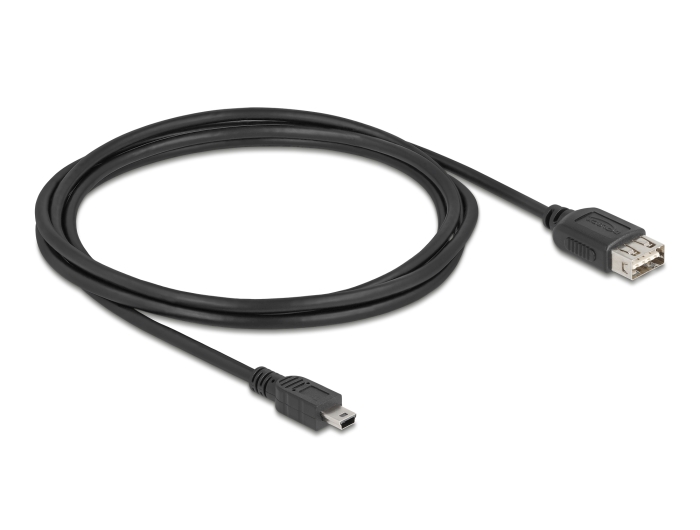 Delock USB 2.0 Kabel USB Typ Mini-B Stecker zu EASY USB Typ-A Buchse 2 m #2 