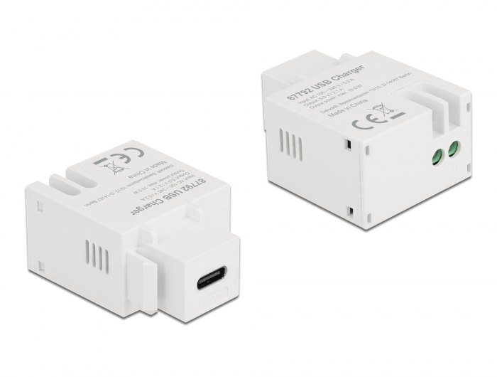 Delock Keystone Modul mit USB Type-C™ Ladebuchse 2,1 A weiß #2 