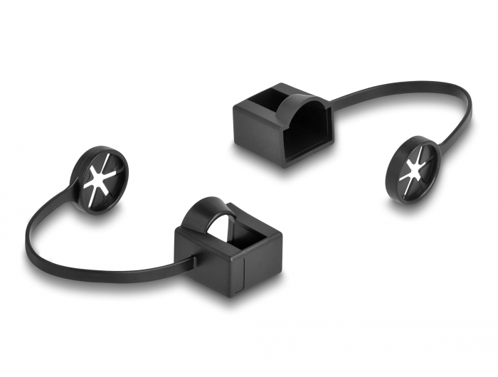 Delock Staubschutz für RJ45 Stecker mit Befestigungsclip 50er Set farbig #4 