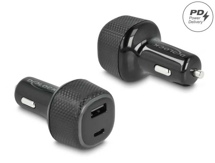 Delock Kfz Ladeadapter USB Type-C™ PD 3.0 und USB Typ-A mit 63 W #1 