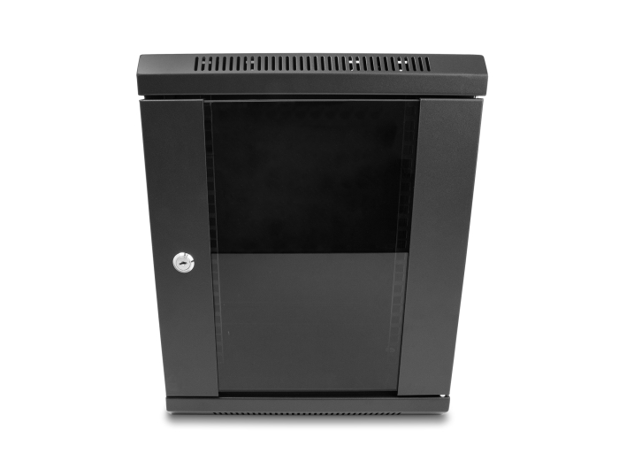 Delock 10″ Netzwerkschrank mit Glastür 8 HE schwarz #6 
