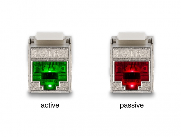 Delock Keystone Modul RJ45 Buchse zu LSA Cat.6A mit LED #4 