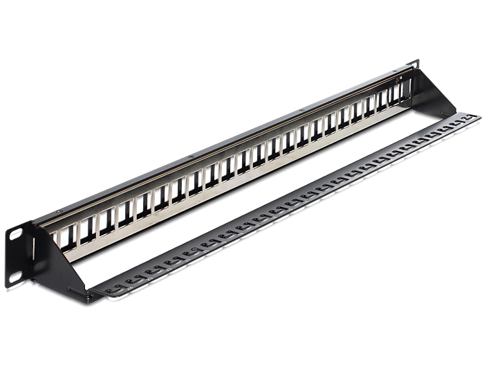 Delock 19″ Keystone Patchpanel 24 Port schwarz #2 