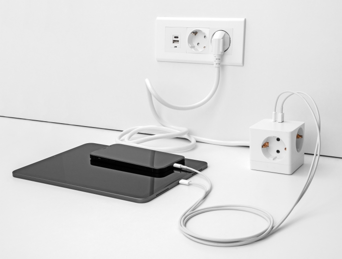 Delock Steckdosenwürfel mit Verlängerungskabel 3-fach mit Kindersicherung und USB PD 3.0 Ladegerät 20 W, 1,5 m Kabel, weiß #8 