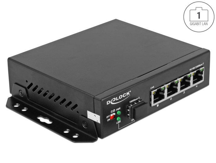 Delock Gigabit Ethernet Switch 4 Port + 1 SFP #1 