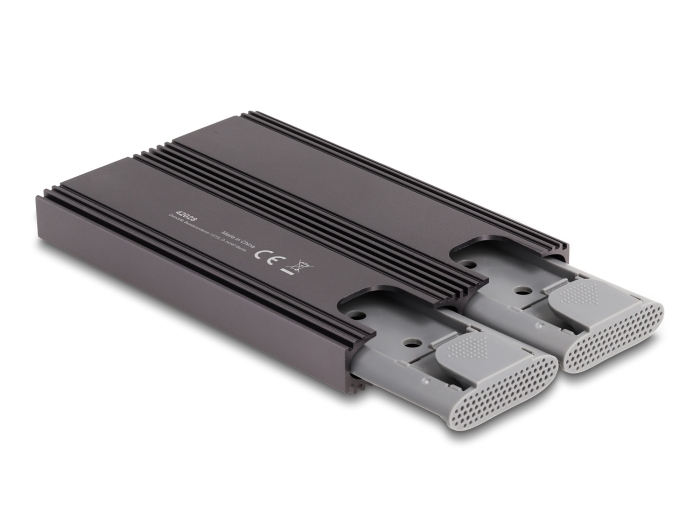 Delock Externes USB Type-C™ Dual Combo Gehäuse für 2 x M.2 NVMe PCIe oder SATA SSD - werkzeugfrei #4 