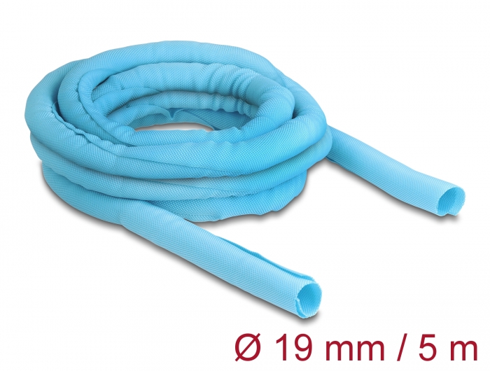 Delock Gewebeschlauch selbstschließend hitzebeständig 5 m x 19 mm blau #1 