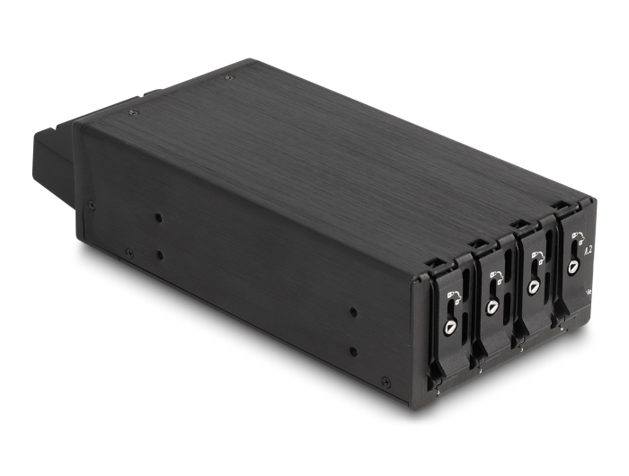 Delock Slim Bay Wechselrahmen für 4 x M.2 NVMe SSD mit Slim SAS SFF-8654 Anschluss #6 