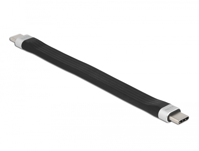 Delock USB 3.2 Gen 2 FPC Flachbandkabel USB Type-C™ zu USB Type-C™ 13,5 cm PD 3 A E-Marker #2 