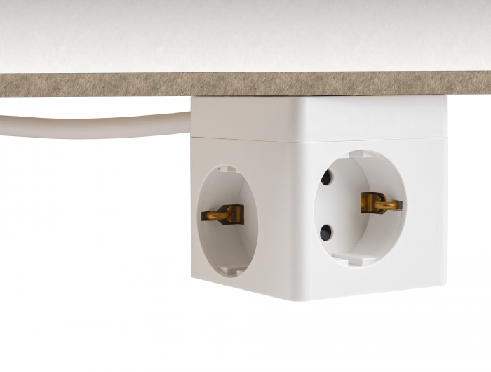 Delock Steckdosenwürfel mit Verlängerungskabel 3-fach mit Kindersicherung und USB PD 3.0 Ladegerät 20 W, 1,5 m Kabel, weiß #7 