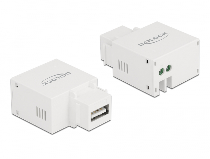 Delock Keystone Modul mit USB Typ-A Ladebuchse 2,1 A weiß #1 