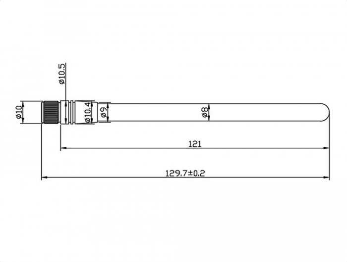 Delock ZigBee 868 MHz Antenne RP-SMA 2 dBi omnidirektional starr #2 