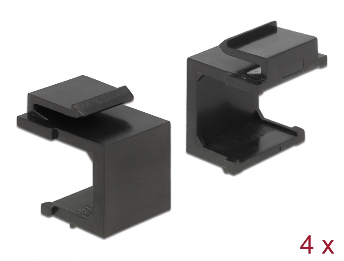 Delock Keystone Abdeckung schwarz 4 Stück #1 