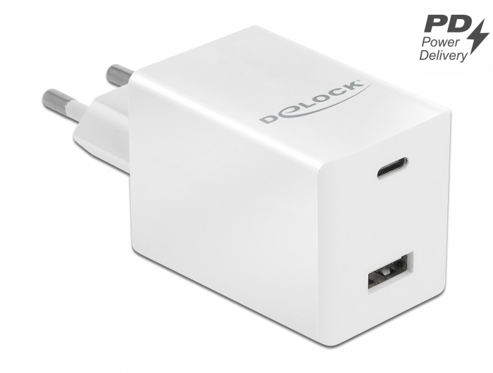 Delock USB GaN Ladegerät USB Type-C™ PD 3.0 und USB Typ-A mit 48 W #1 