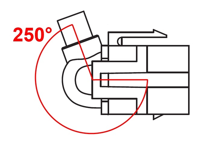 Delock Keystone Modul USB 2.0 A Buchse zu USB Type-C™ Stecker 250° mit Kabel 0,5 m #3 