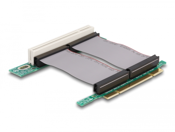 Delock Riser Karte PCI 32-Bit > PCI 32-Bit mit flexiblem Kabel 7 cm links gerichtet #1 