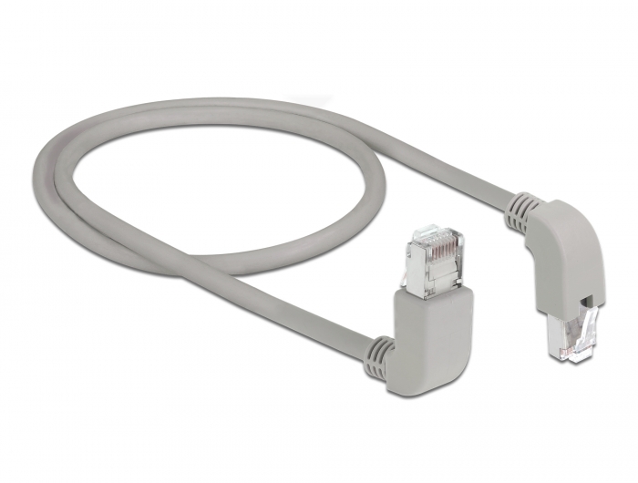 Delock Netzwerkkabel RJ45 Cat.6 S/FTP oben / unten gewinkelt 0,5 m #2 