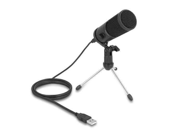 Delock USB Kondensator Mikrofon mit Ständer 24 Bit / 192 kHz für PC und Notebook #2 