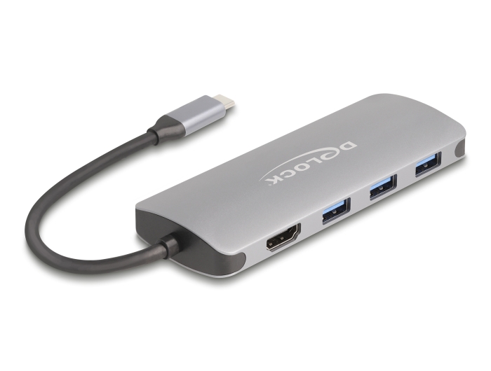 Delock 7 Port USB 10 Gbps Hub und 4K HDMI Ausgang mit USB Type-C™ Anschluss und PD 3.0 90 Watt #2 