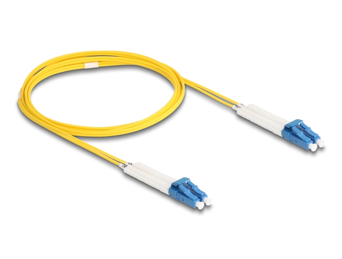 Delock LWL Kabel LC Duplex zu LC Duplex Singlemode OS2 winkelbar 2 m #2 