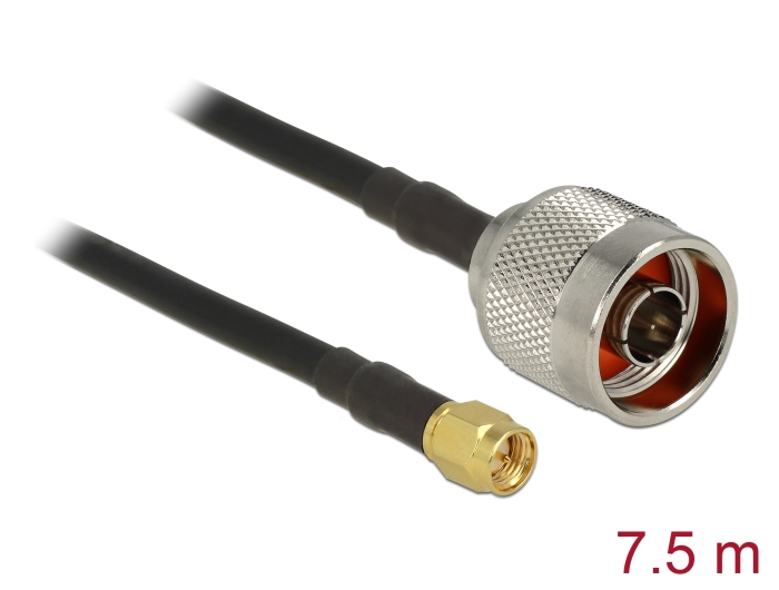 Delock Antennenkabel N Stecker > SMA Stecker CFD200/RF200 7,5 m low loss #1 