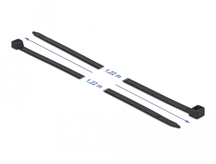 Delock Kabelbinder UV-beständig L 1220 x B 9,0 mm schwarz 10 Stück #2 