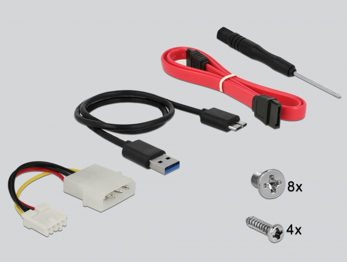 Delock 3.5″ / 5.25″ Wechselrahmen für 2.5″ SATA Festplatten und SSDs #3 