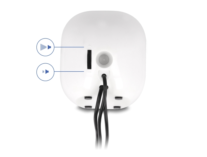 Delock Mini Stereo PC Lautsprecher mit 3,5 mm Klinkenstecker und USB Stromversorgung weiß #2 