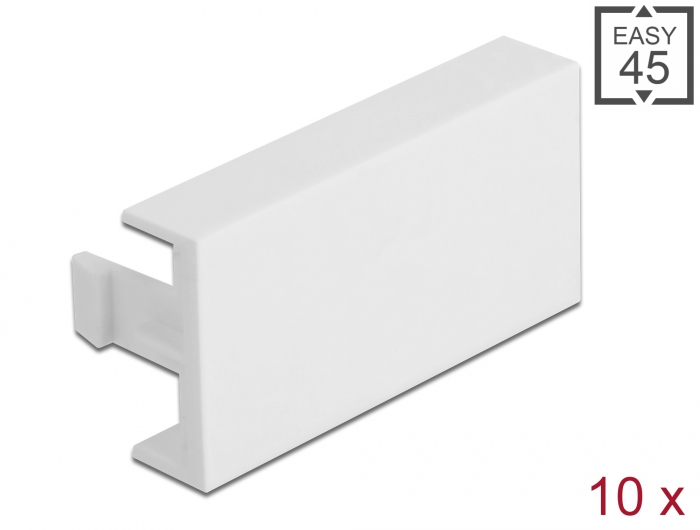 Delock Easy 45 Modul-Blindblende 45 x 22,5 mm 10 Stück weiß #1 