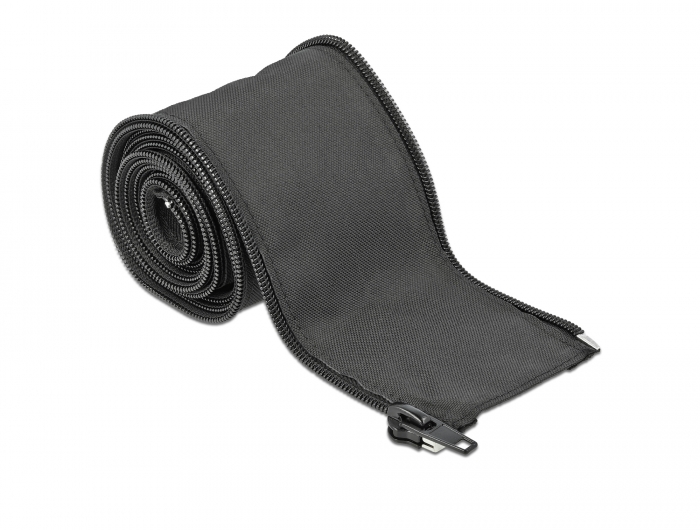 Delock Gewebeschlauch mit Reißverschluss hitzebeständig 2 m x 25 mm schwarz #4 