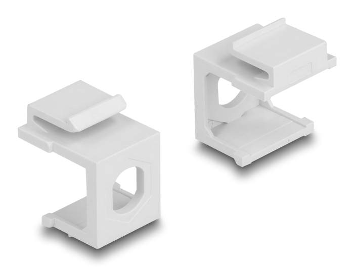 Delock Keystone Abdeckung weiß mit 8,0 mm Durchführung +Hex 4 Stück #2 