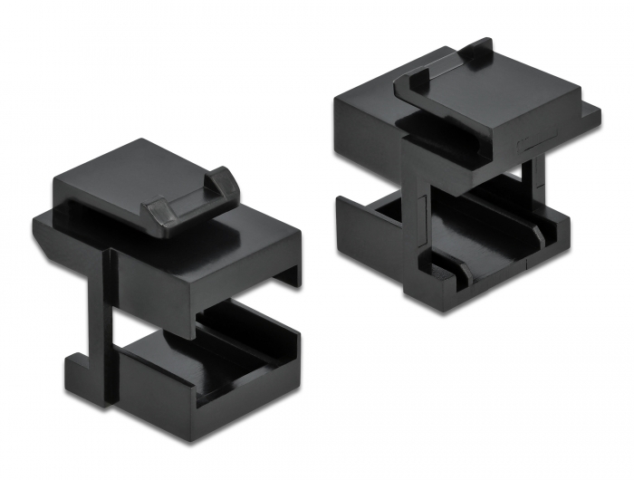 Delock Keystone Abdeckung schwarz für LWL Kupplungen 10 Stück #2 