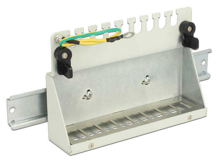 Delock Keystone Desktop Patchpanel 8 Port grau #3 