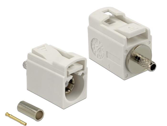Delock FAKRA B Buchse 21 mm (kurz) zum Crimpen #1 