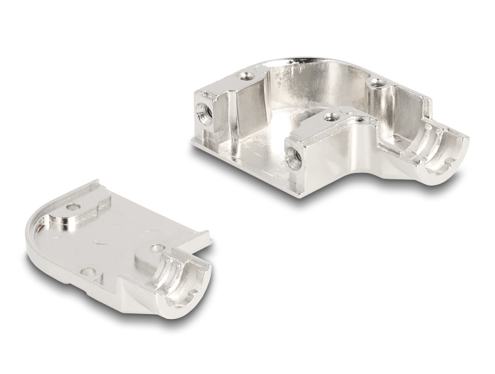Delock Gehäuse für D-Sub 9 Pin Stecker / Buchse mit Metallhalterung 90° gewinkelt #2 