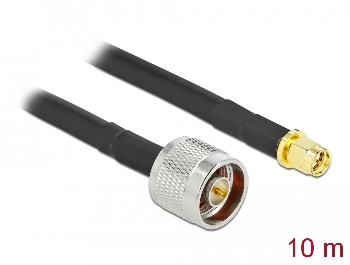 Delock Antennenkabel N Stecker zu SMA Stecker LMR/CFD300 10 m low loss #1 